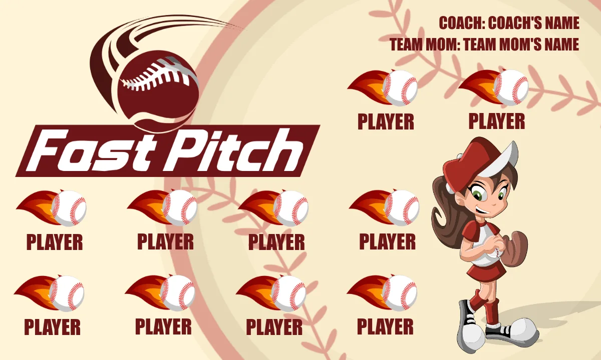 Fast Pitch 2 Softball Banner