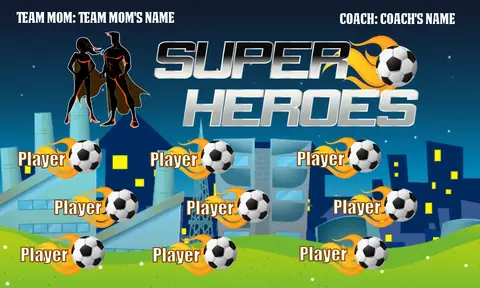 Super Heroes Soccer Banner-soccer-banner-examples