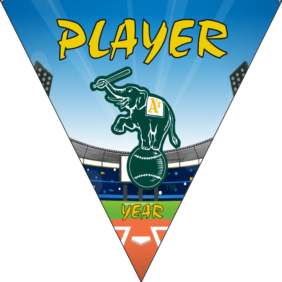 Oakland Athletics 2 Baseball Banner-free-baseball-banner-printables-images