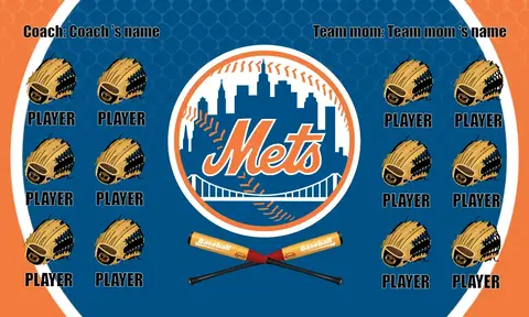 Mets 2 Baseball Banner-baseball-banner-gallery-images