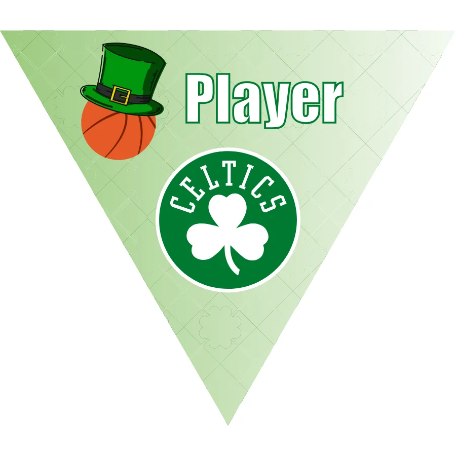 Boston Celtics 3 Basketball Banner