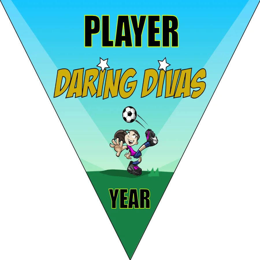 Divas Daring Soccer Banner-soccer-team-banners-ayso-picture