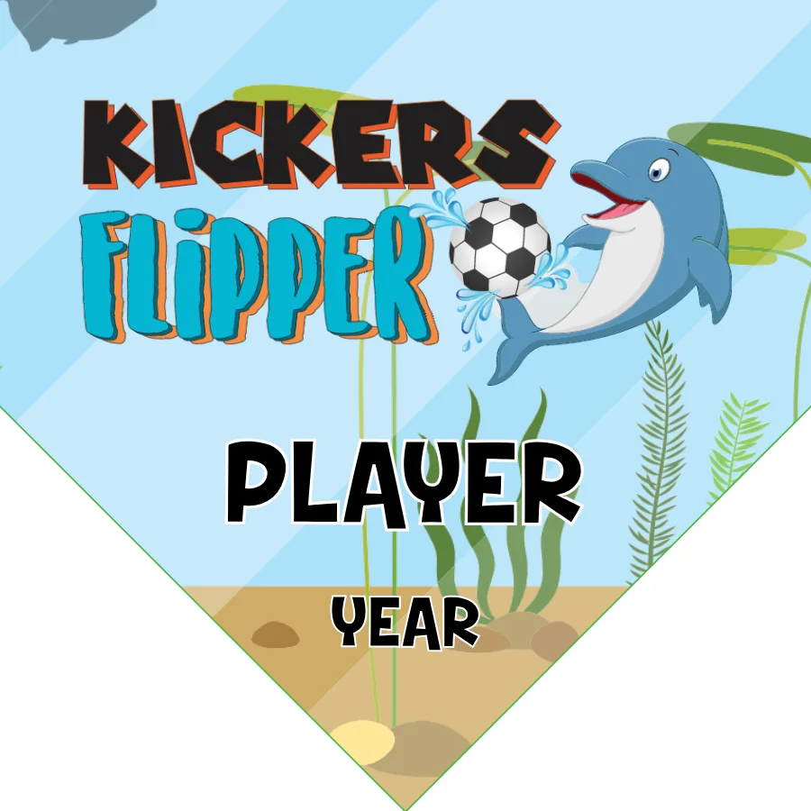 Kickers Flipper 1 Soccer Banner-soccer-themed-birthday-banners-picture