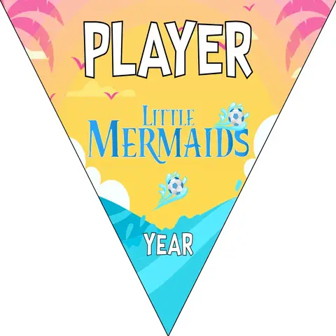 Little Mermaids Soccer Banner-soccer-banners-with-stand-picture