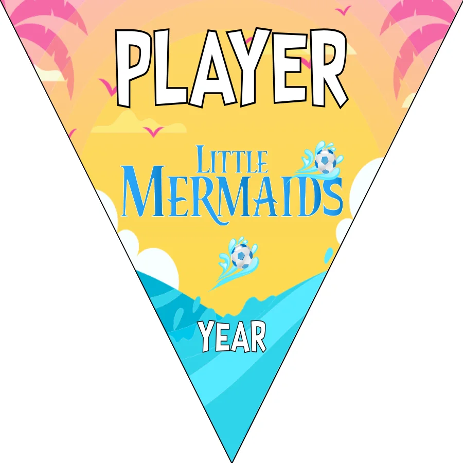 Little Mermaids Soccer Banner-soccer-banners-with-stand-picture