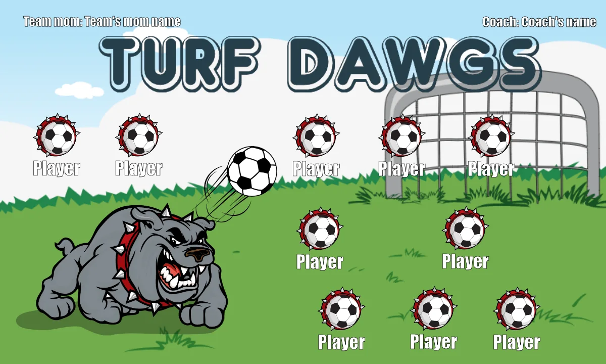 Dawgs Turf Soccer Banner-soccer-banner-picture