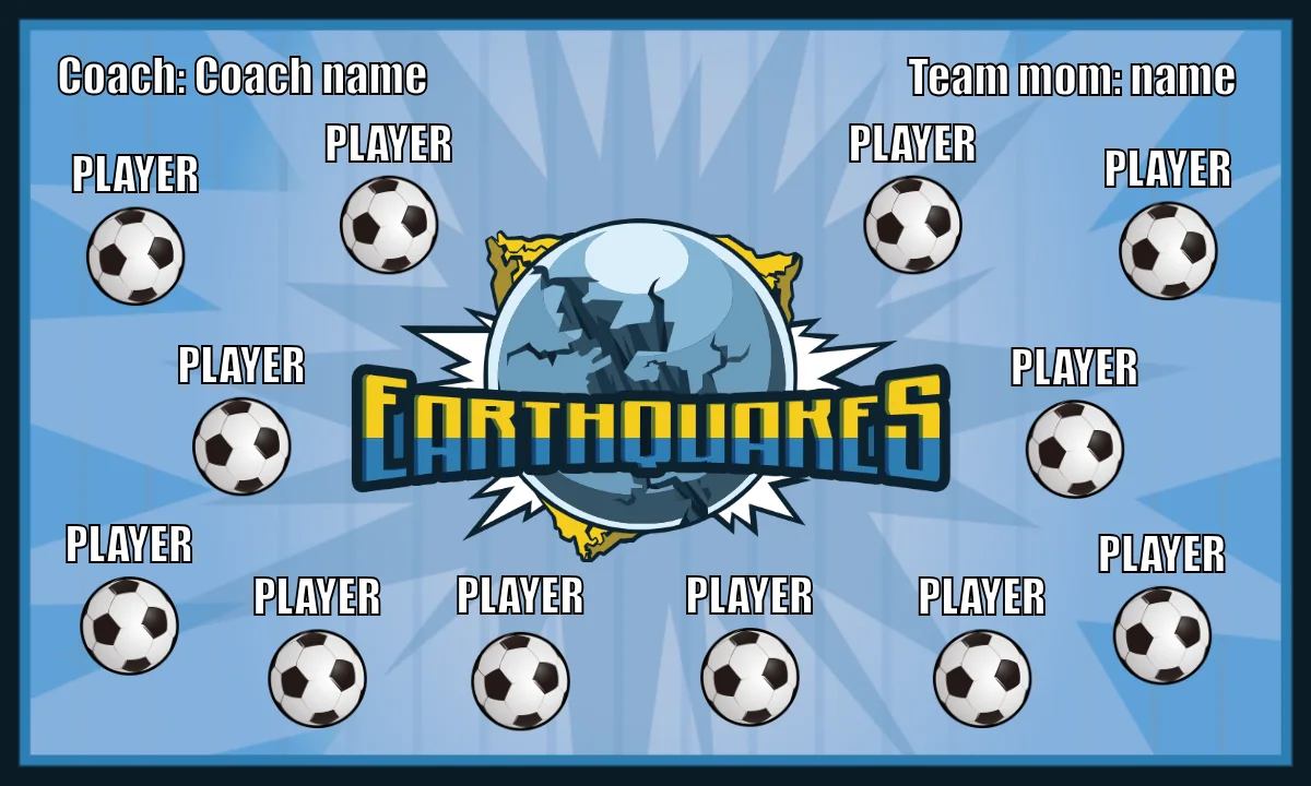 Earthquakes 2 Soccer Bannersoccer-banner-stand-pvc