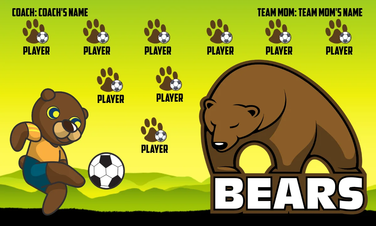 Bears 1 Soccer Banner-usa-soccer-team-banner-picture
