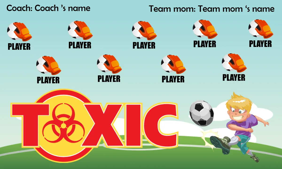 Toxic 1 Soccer Banner-soccer-team-banner-ideas