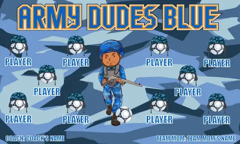 Army Dudes Blue Soccer Banner-soccer-banners-how-to-make-picture