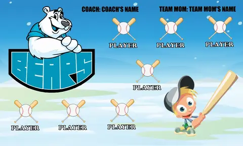 Bears 2 Softball Banner