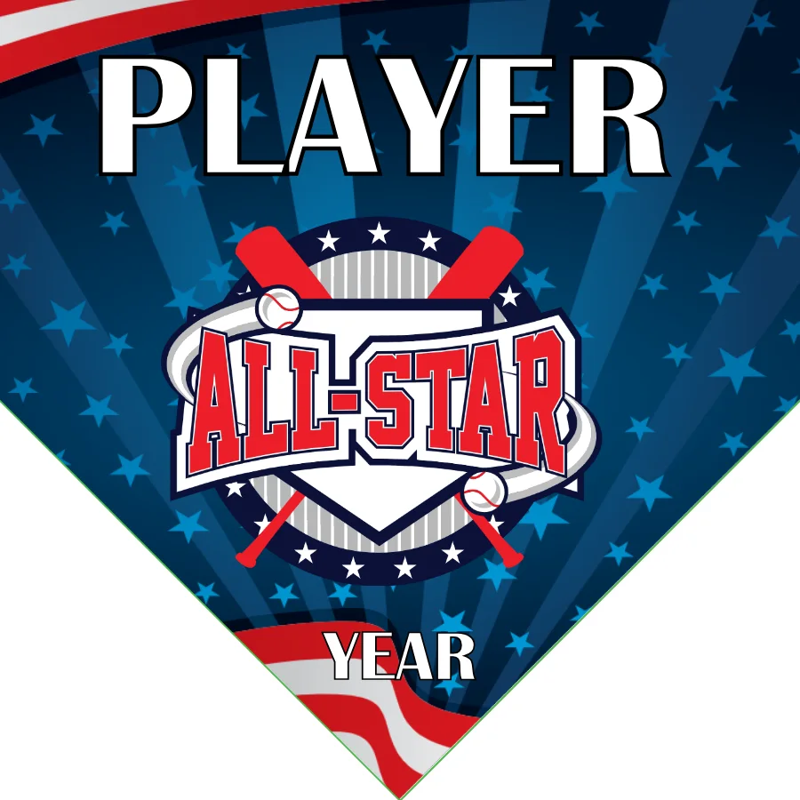 All Star 4 Baseball Banner -softball-sponsorship-banners-picture