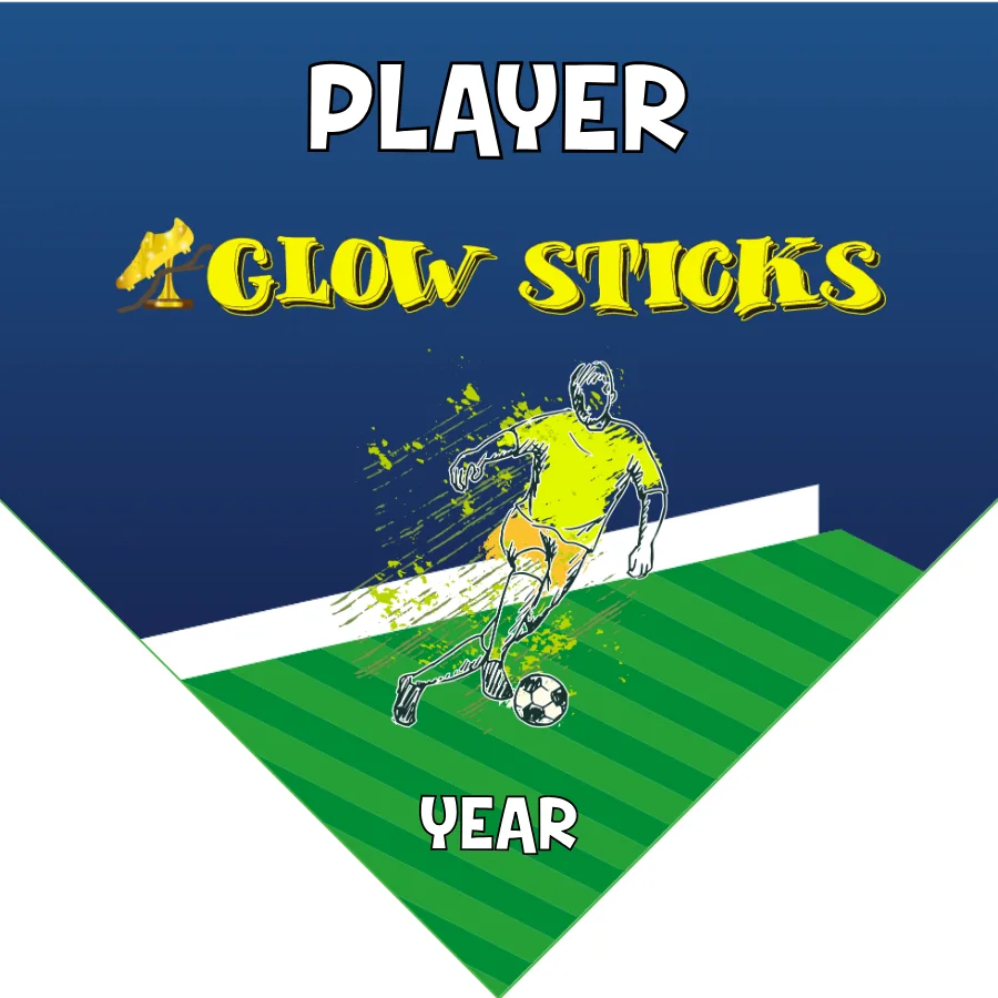 Glow Sticks 2 Soccer Banner-custom-soccer-pennant-banner-picture
