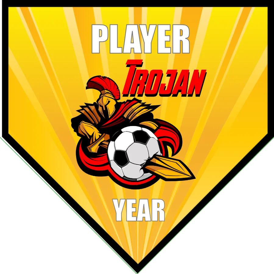 Trojan 2 Soccer Banner-soccer-banner-stand-picture