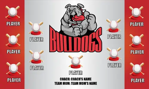 Bulldogs 2 Softball Banner