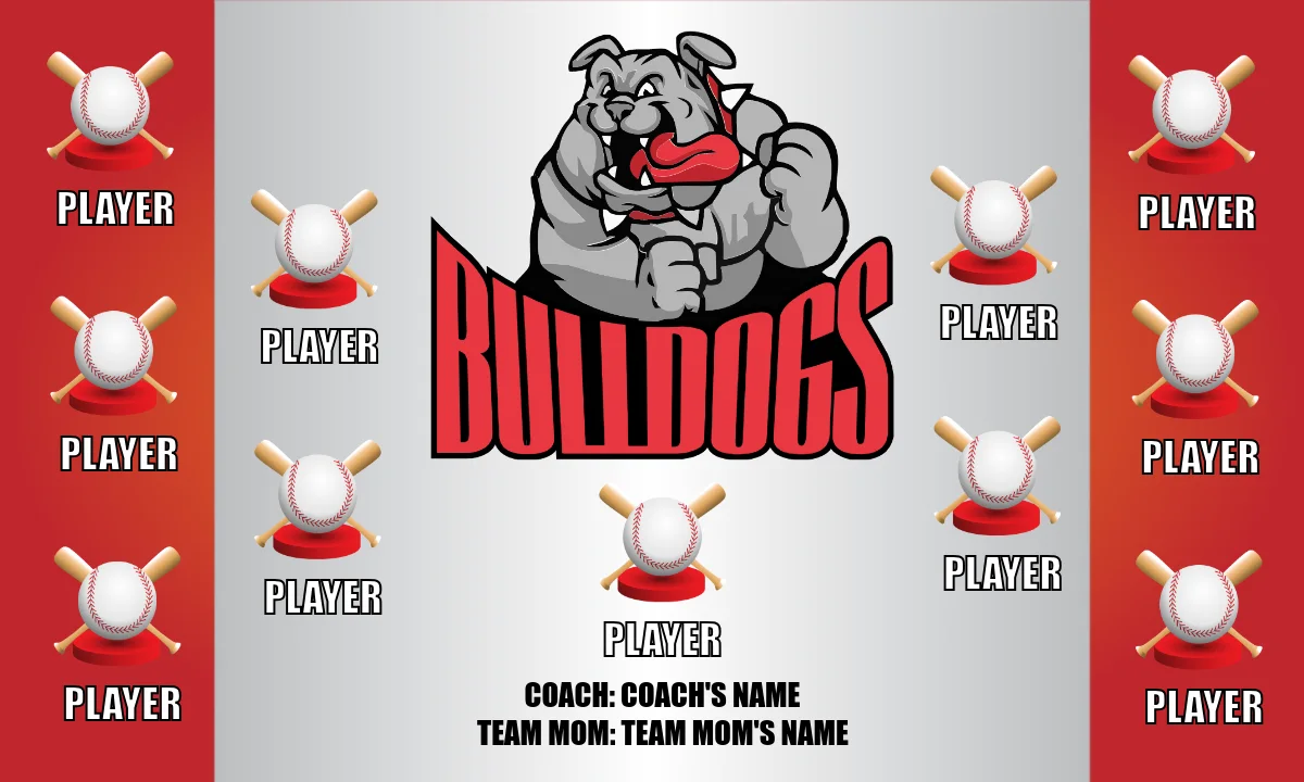 Bulldogs 2 Softball Banner
