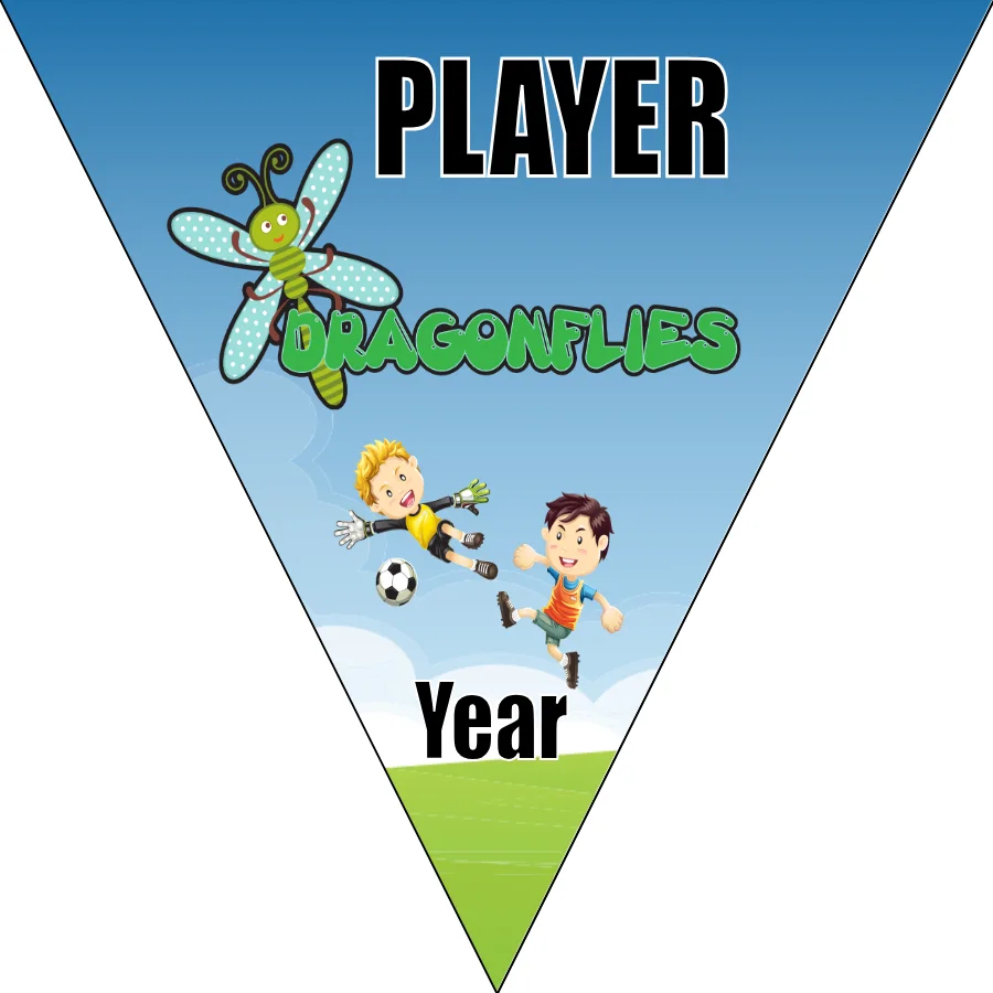 Dragonflies Soccer Banner-soccer-birthday-banner-picture