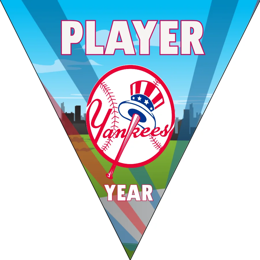 New York Yankees 3 Baseball Banner-etsy-baseball-banner-images