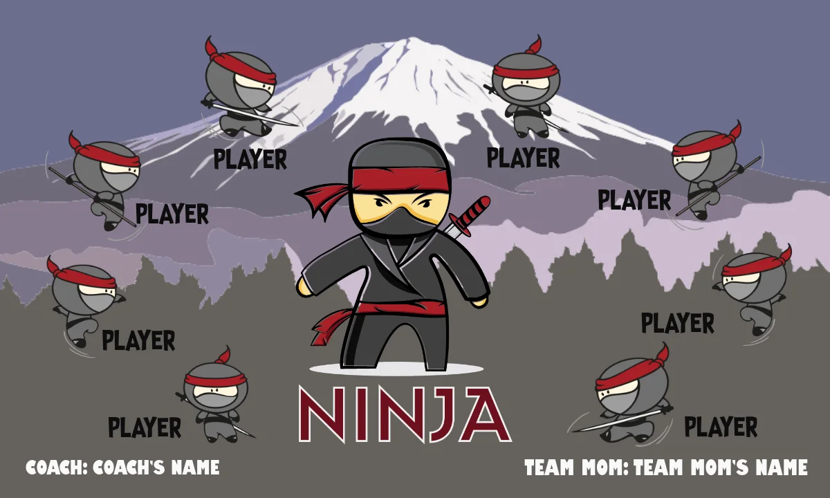 Ninjas Softball Banner-diy-softball-banner-images