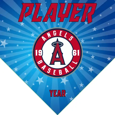 Angels Los Angeles 3 Baseball Banner-make-baseball-banner-images