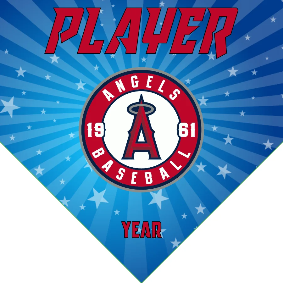 Angels Los Angeles 3 Baseball Banner-make-baseball-banner-images