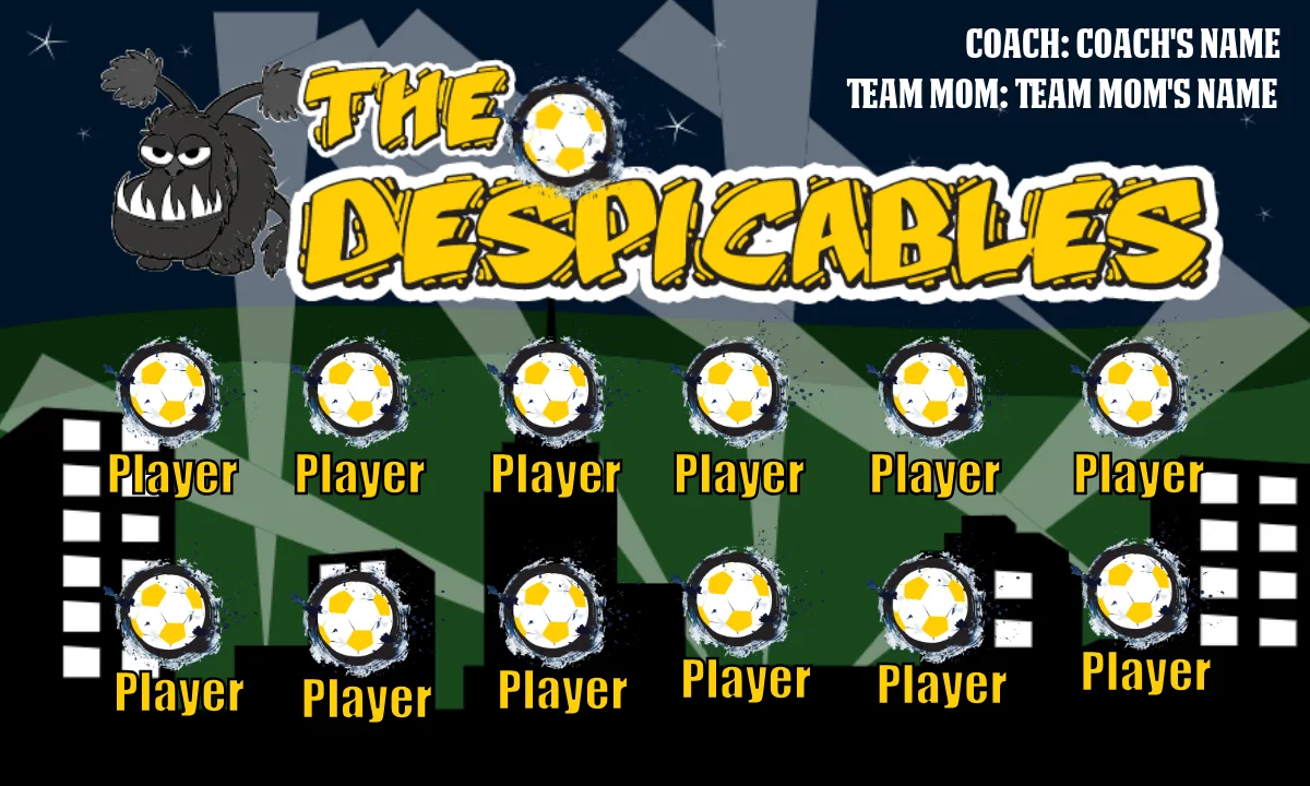 The Despicables 2 Soccer Banner-youth-soccer-banners-picture