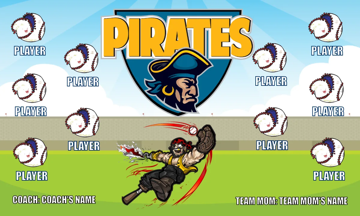 Pirates Softball Banner