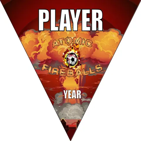 Atomic Fireballs Soccer Banner-soccer-banners-with-stand-picture