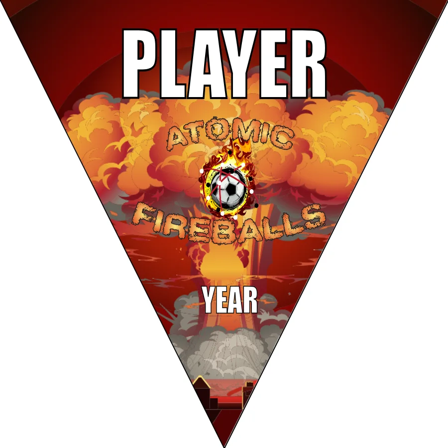 Atomic Fireballs Soccer Banner-soccer-banners-with-stand-picture