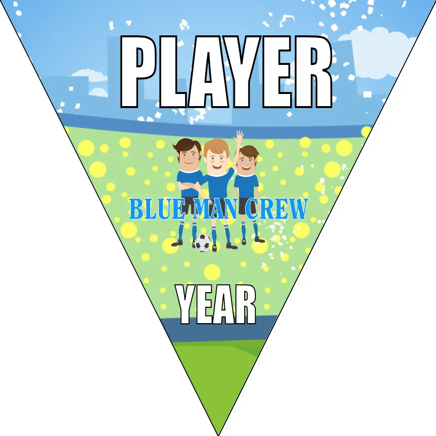 Crew Blue Man Soccer Banner-soccer-banner-dragons-picture