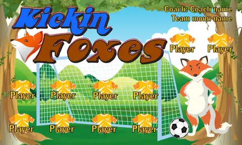 Foxes Kickin Soccer Banner-soccer-banner-ideas-picture