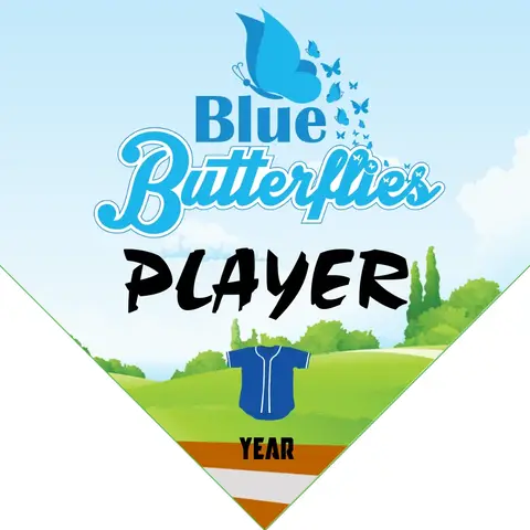 Bluebutterfly Softball Banner-softball-banners-images
