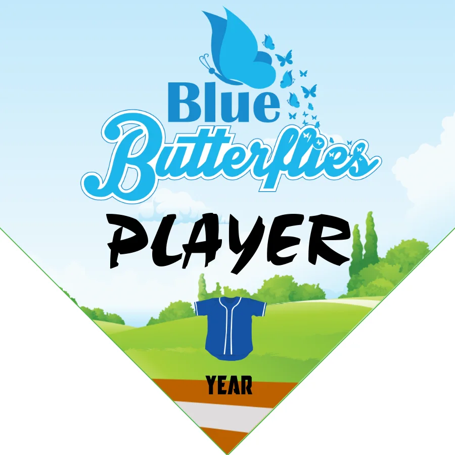 Bluebutterfly Softball Banner-softball-banners-images