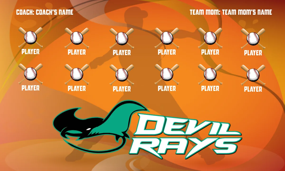 Devil Rays 1 Softball Banner-softball-banners-designs-picture