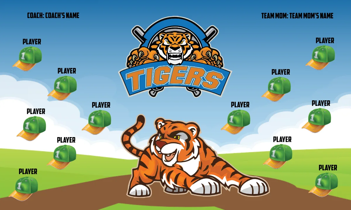 Tigers 1 Softball Banner-diy-softball-banners-picture