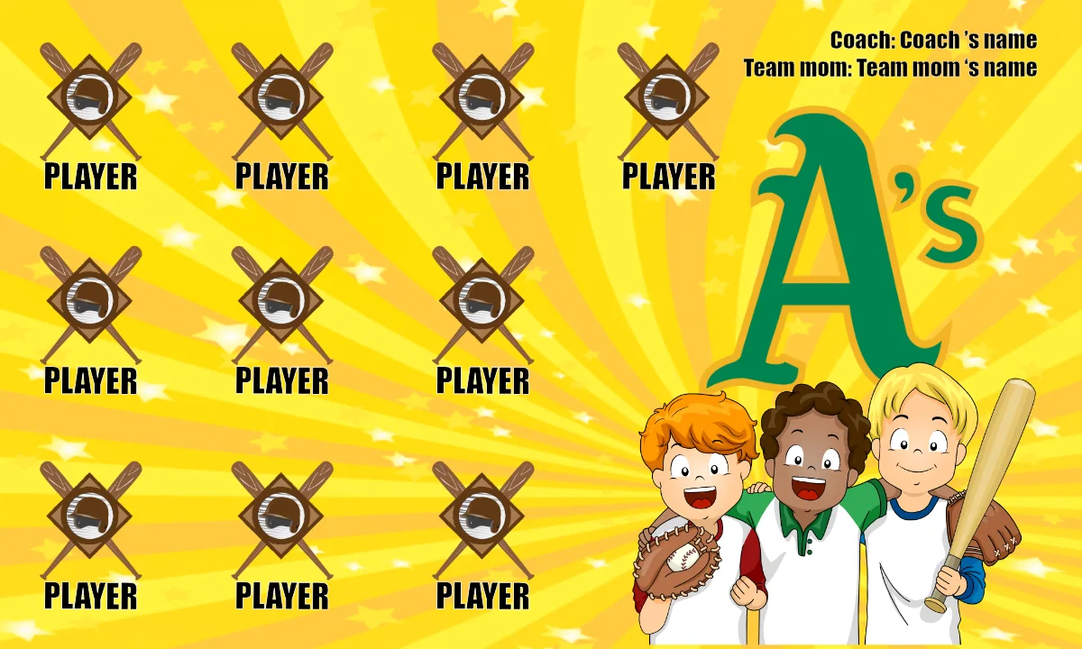 Oakland Baseball Banner-baseball-field-banners-images