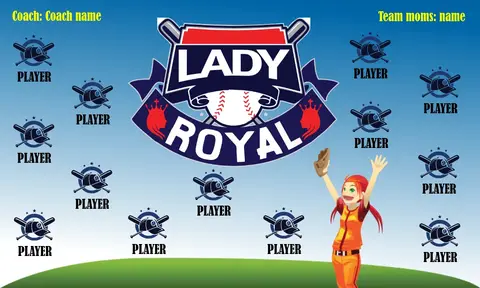 LadyRoyal 2 Softball Banner-softball-banners-templates-picture