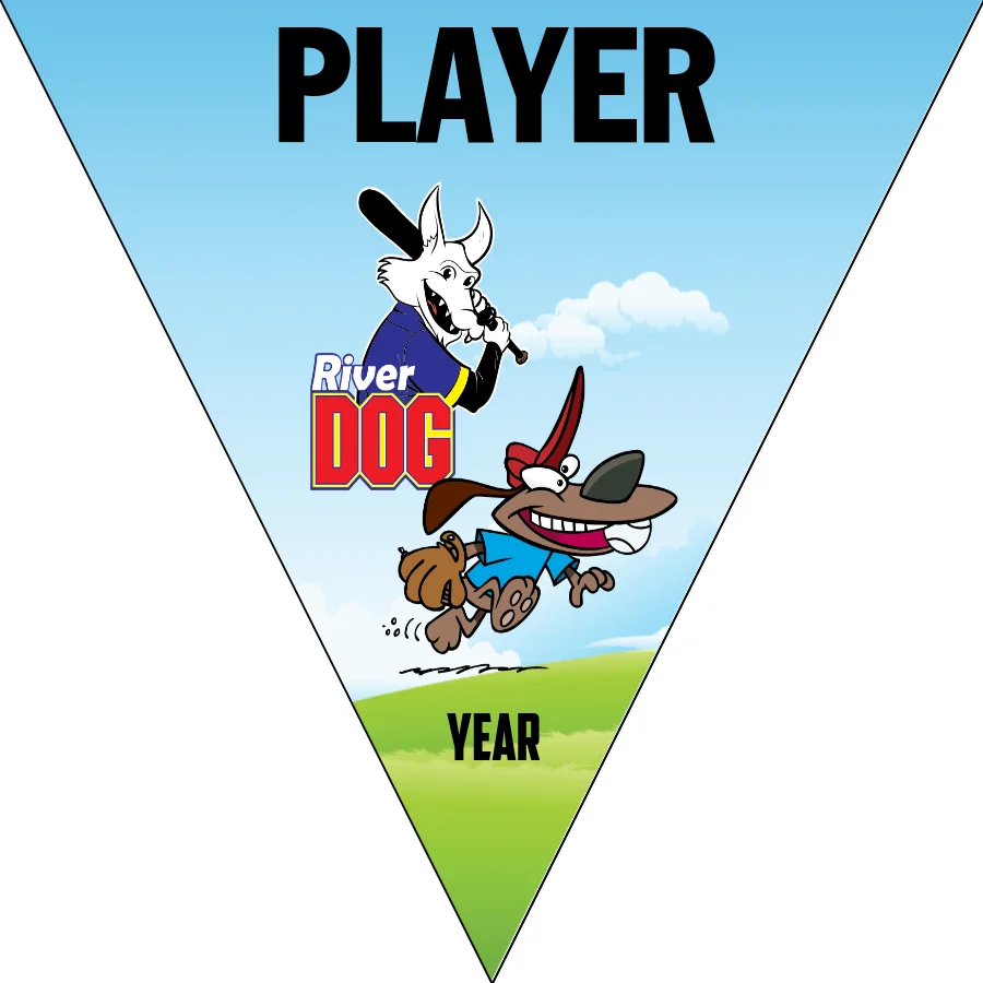 River Dog2 Softball Banner-softball-team-banners-picture