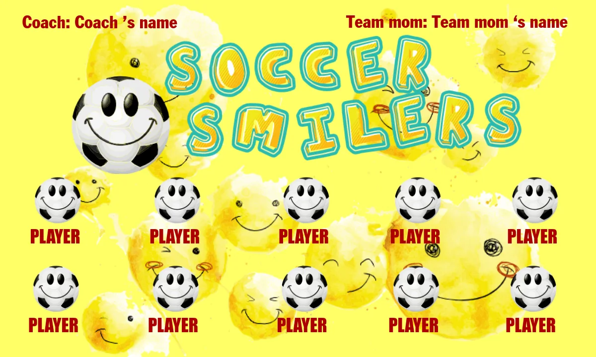 Soccer Smilers 1 Soccer Banner-design-soccer-banner-online