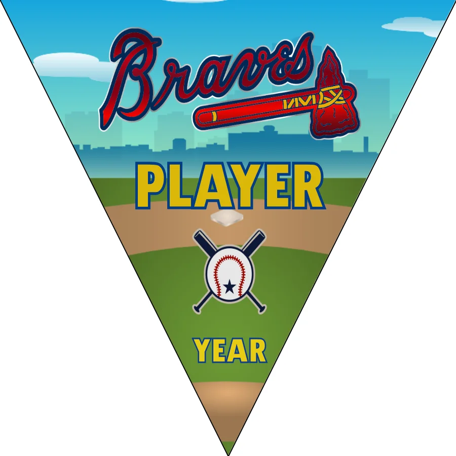 Atlanta Braves Baseball Banner-youth-baseball-banners-images