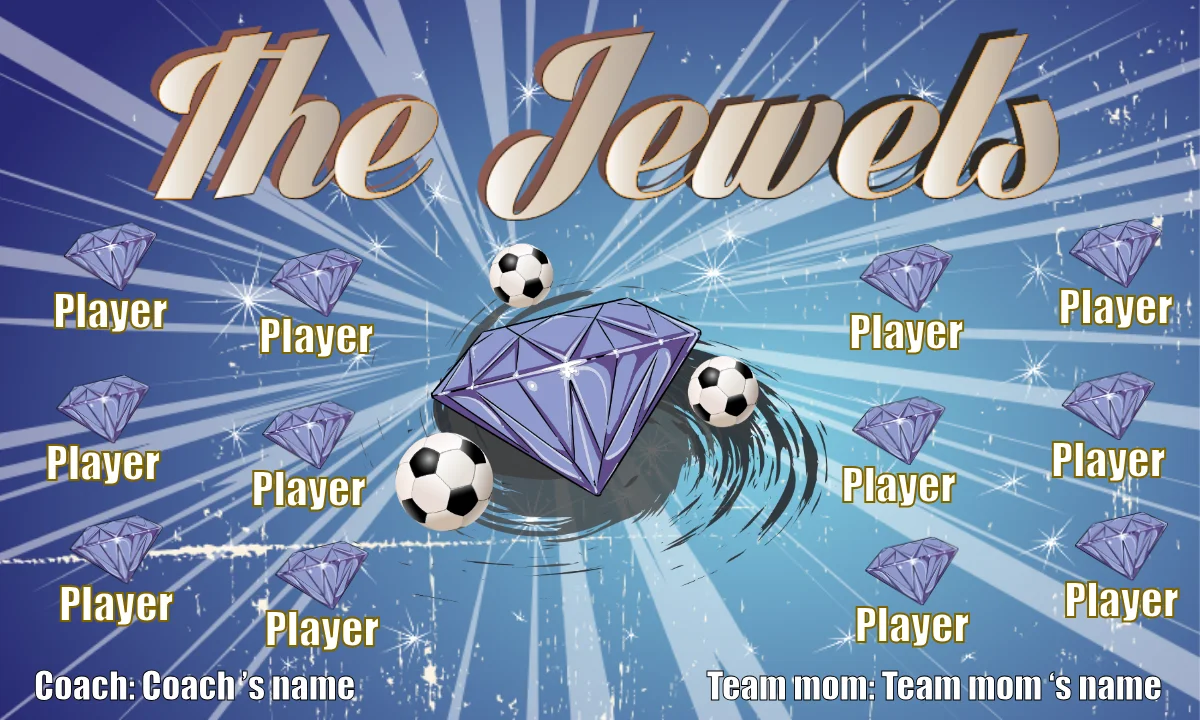 The Jewels Soccer Banner-soccer-field-banners-picture