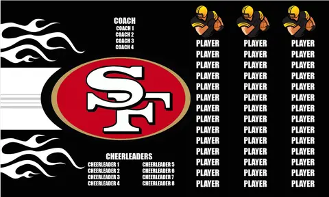 San Francisco 49ers Football Banner football field banner images