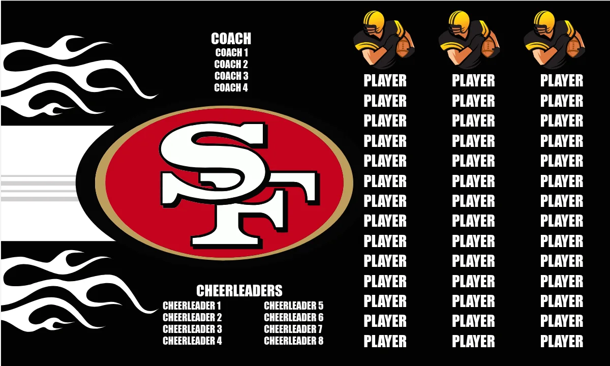 San Francisco 49ers Football Banner football field banner images