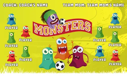 Monsters 1 Soccer Banner-soccer-banner-companies-picture