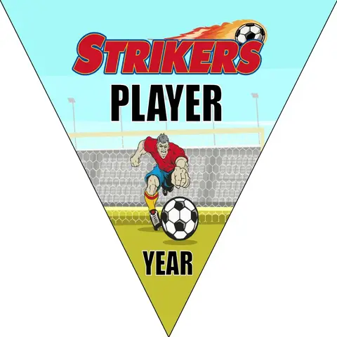 Strikers 1 Soccer Banner-soccer-ball-banner-picture