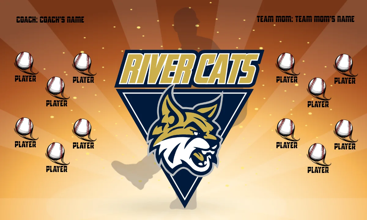 River Cats 1 Softball Banner-softball-team-picture-banners-images