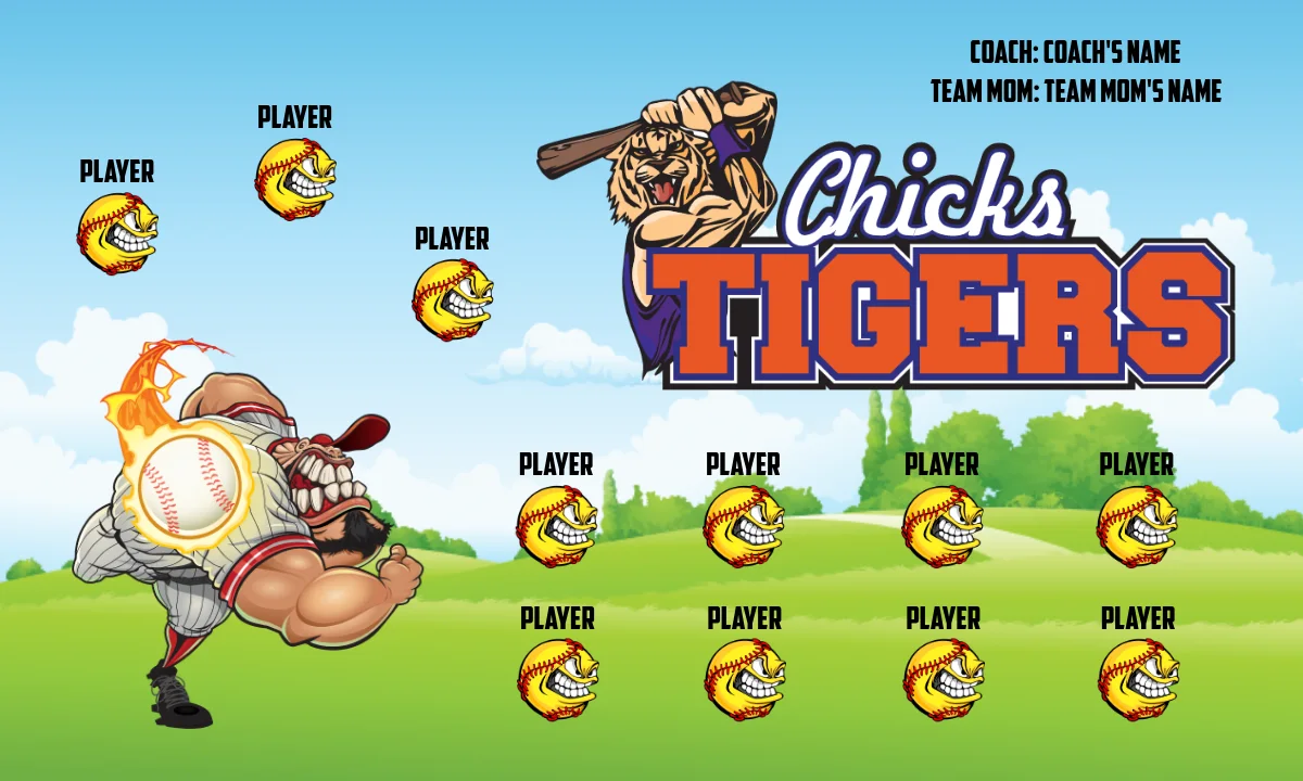 ChickTigers 2 Softball Banner-how-to-make-softball-banners-picture