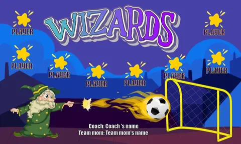 Wizards 1 Soccer Banner-make-soccer-banner-stand-picture