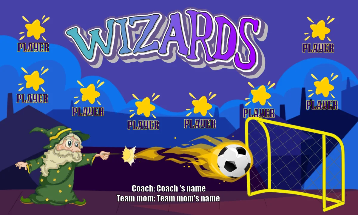 Wizards 1 Soccer Banner-make-soccer-banner-stand-picture
