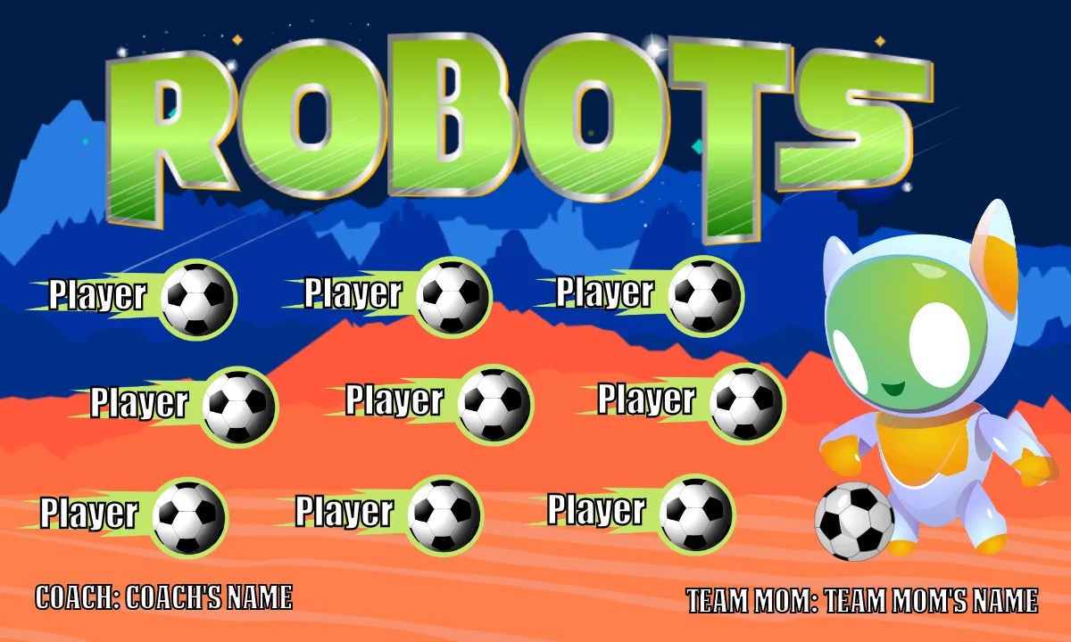 Robots Soccer Banner-soccer-banner-pole-kit
